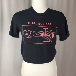 Mighty Fine Total Eclipse of the Heart crop tee